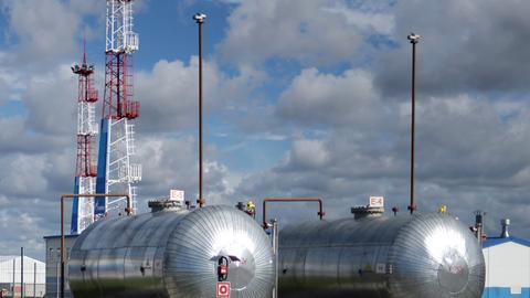 Gas-Tanks im russischen Kaliningrad