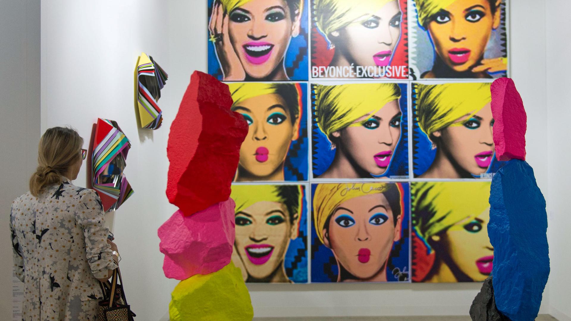 "Beyonce" von US-Künstler Jonathan Horowitz auf der Art Basel 2015