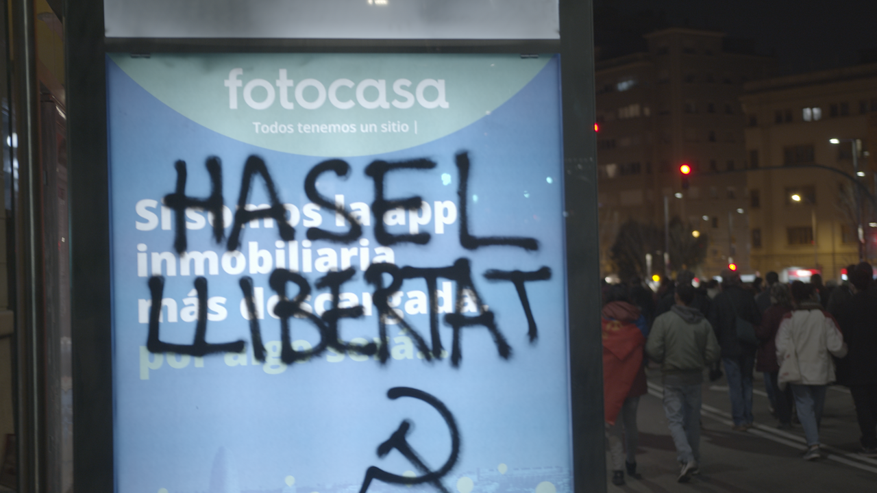 Proteste gegen die Verhaftung des Rappers Pablo Hasél
