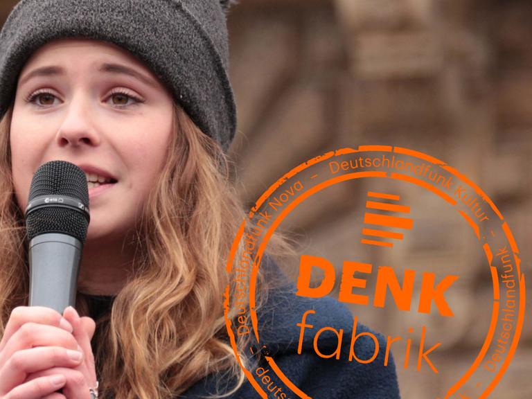 Die Studentin Luisa Neubauer bei der Klimaschutz-Demo in Hambrug am 1. März 2019