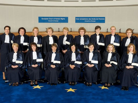 Richterinnen am Europäischen Gerichtshof für Menschenrechte in Straßburg