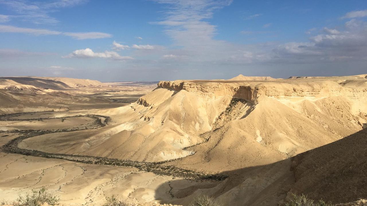 Aufnahme der Wüste Negev