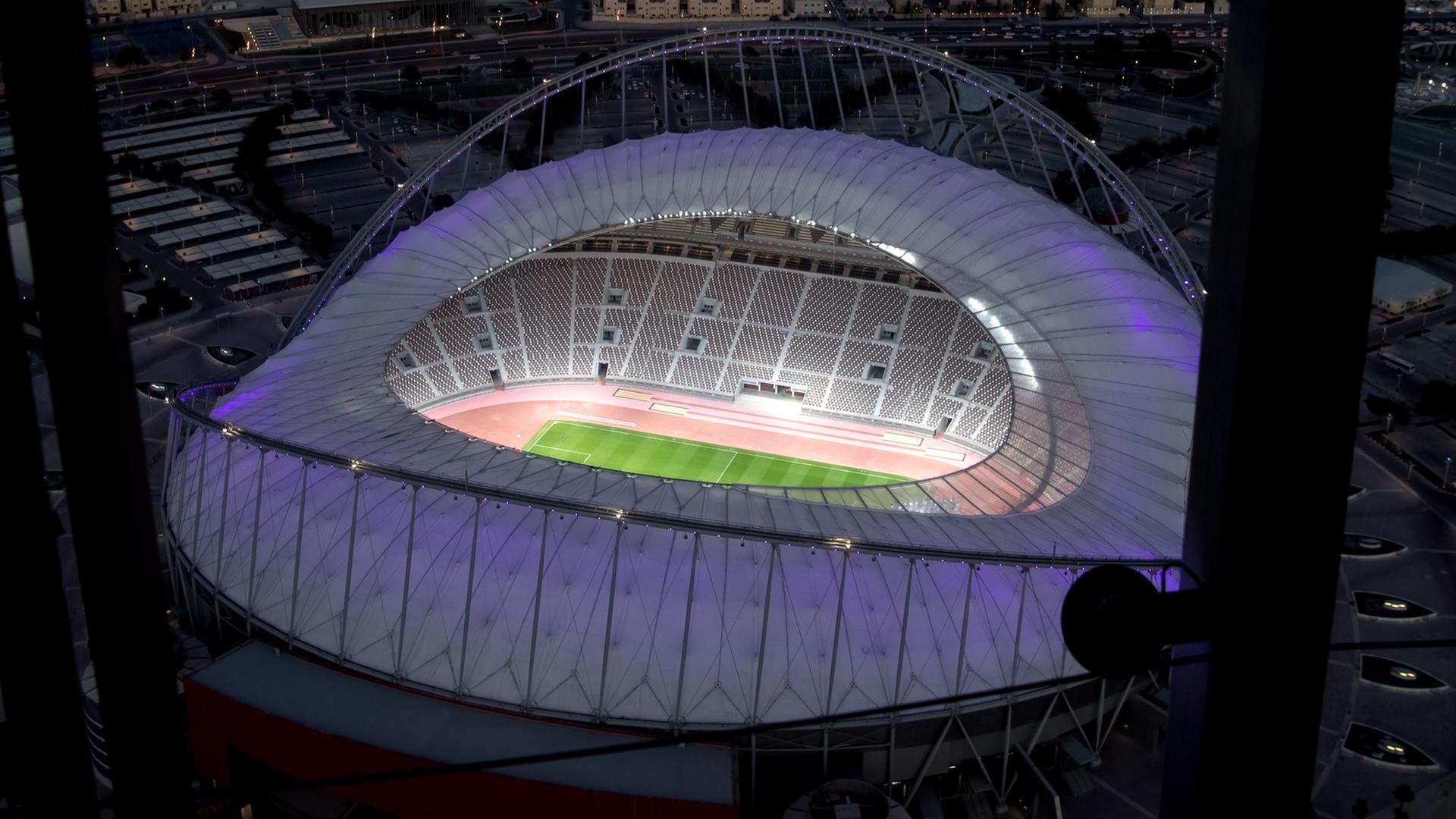 Das Khalifa International Stadium in Doha (Katar)