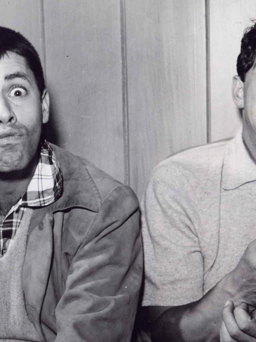 "Der gut aussehende Sänger und der Affe" - Jerry Lewis und Dean Martin im Jahr 1965.