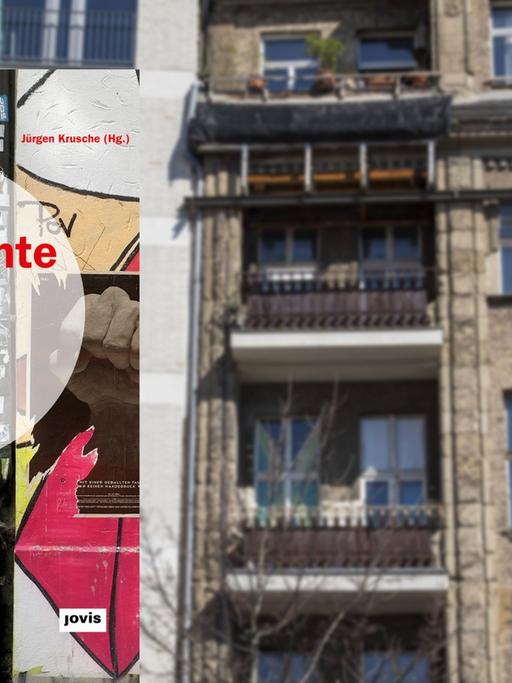Cover des Buches "Die ambivalente Stadt" vor einer Häuserfassade