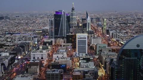 Skyline von Riad, Saudi-Arabien