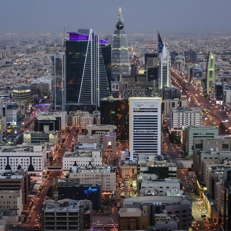 Skyline von Riad, Saudi-Arabien