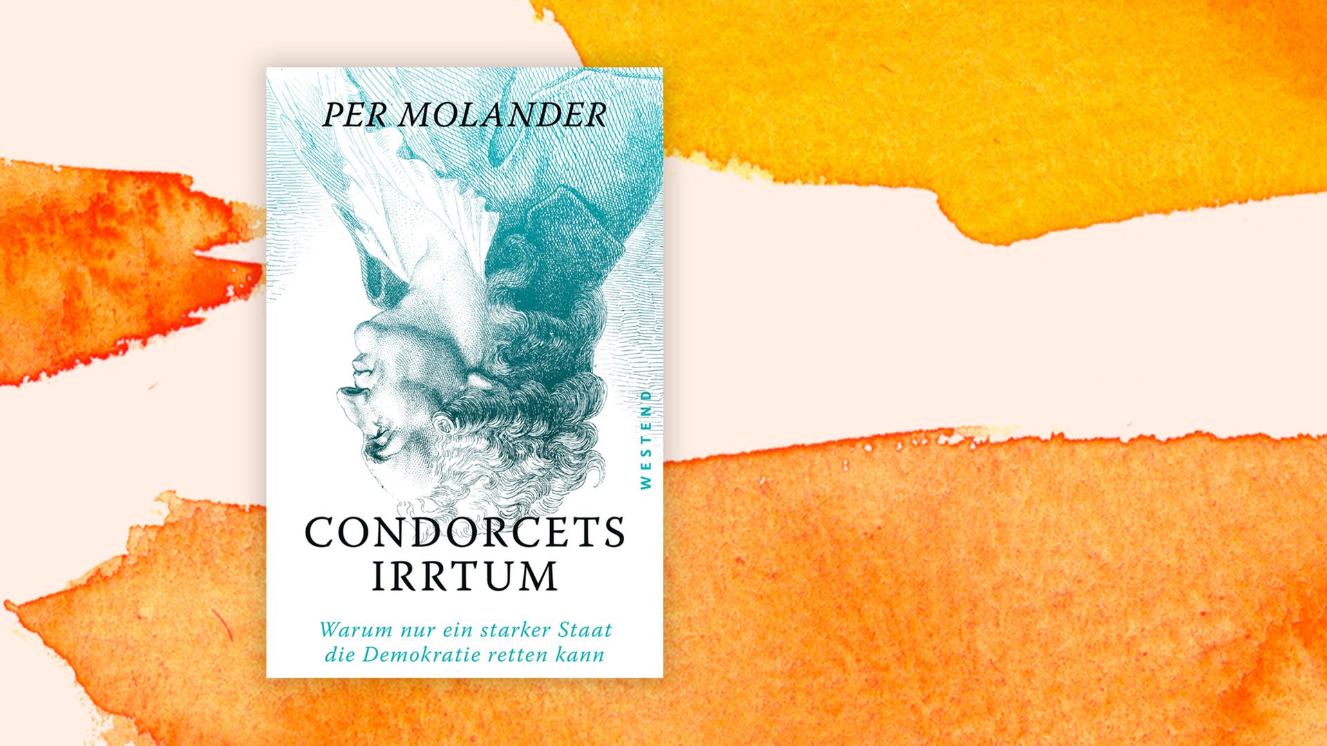 Das Buchcover "Condorcets Irrtum" von Per Molander ist vor einem grafischen Hintergrund zu sehen.