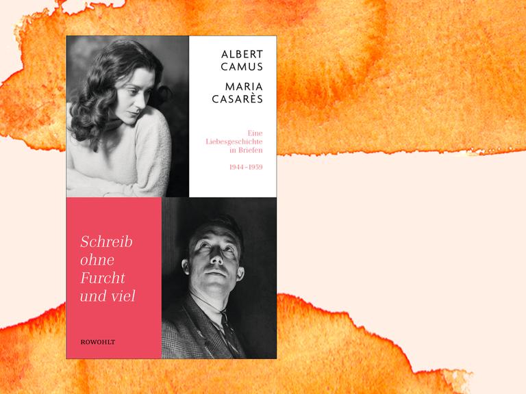 Das Cover zeigt zwei Porträtfotografien von Albert Camus und Maria Casarès, die so angeordnet sind, als würden sich die beiden liebevoll anschmachten.