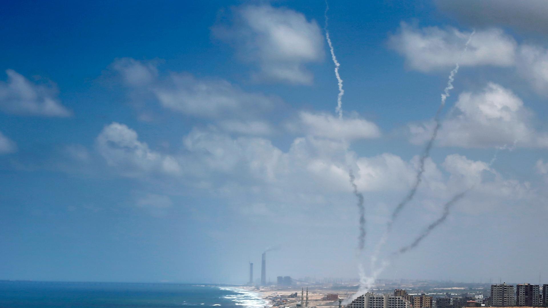 Raketen aus Gaza-Stadt - hier am 15. Juli 2014