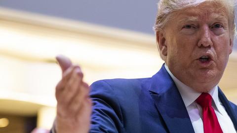 Das Foto zeigt Donald Trump auf dem Weltwirtschaftsforum in Davos.