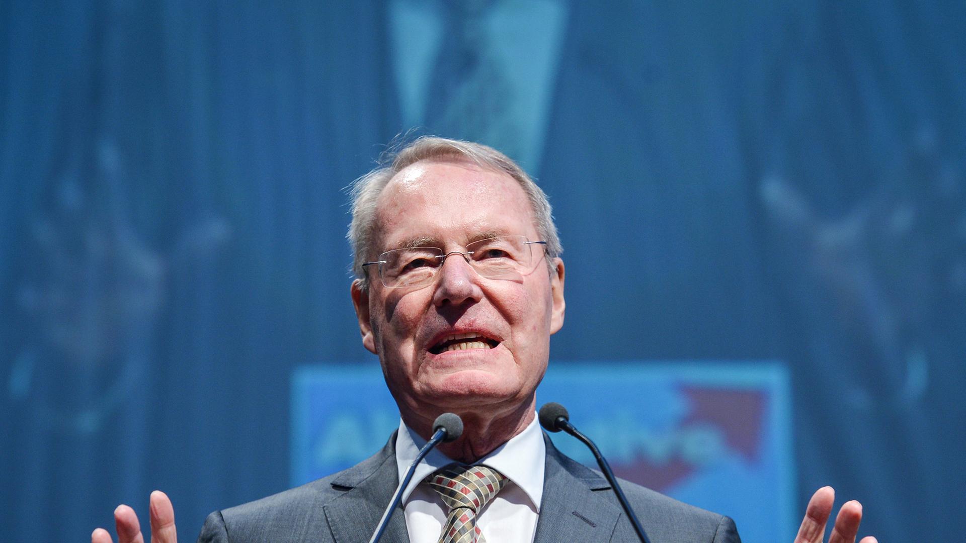 Hans-Olaf Henkel spricht auf dem AfD-Parteitag