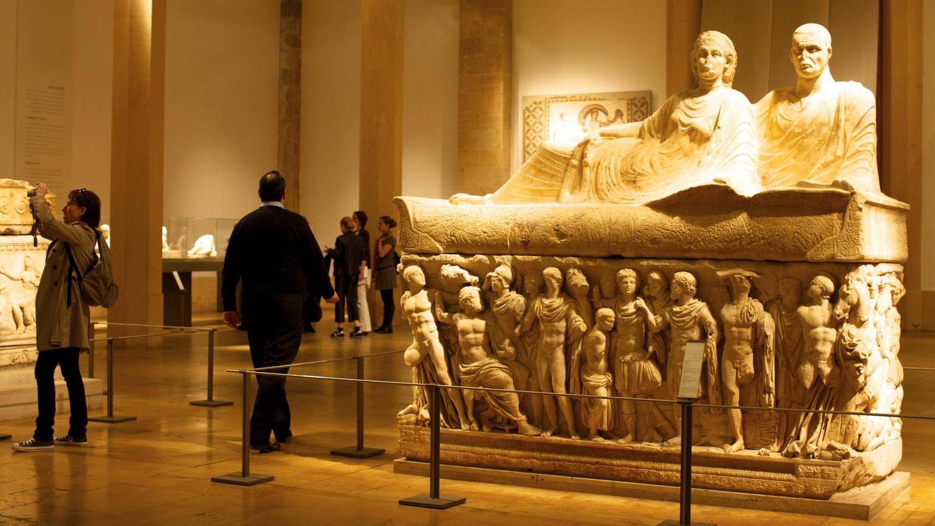 Das Archivbild aus dem Jahr 2010 zeigt einen Blick in das Nationalmuseum in Beirut.