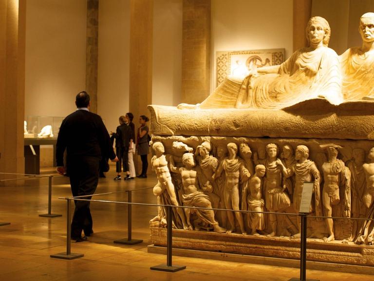 Das Archivbild aus dem Jahr 2010 zeigt einen Blick in das Nationalmuseum in Beirut.