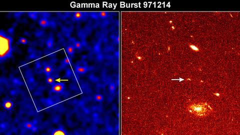 Der Gamma Ray Burst vom 14. Dezember 1997