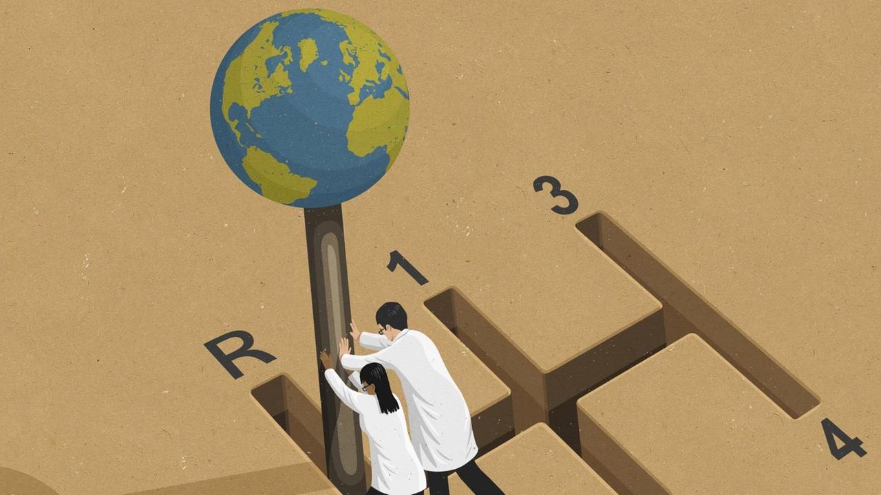 Wissenschaftler drücken den Globus-Schalthebel in den Rückwärtsgang.