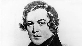 Der Komponist Robert Schumann auf einer zeitgenössischen Zeichnung
