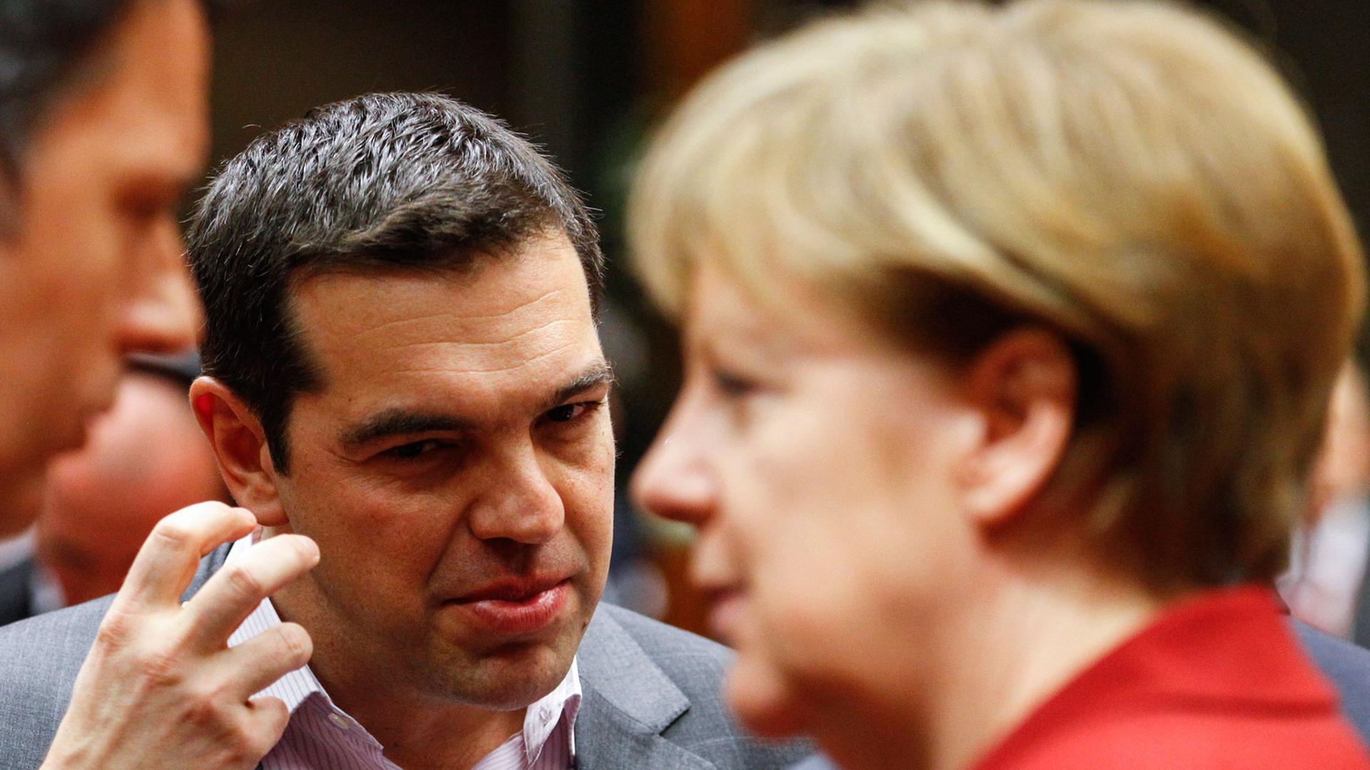 Alexis Tsipras und Angela Merkel jüngst beim Treffen der EU-Staats- und Regriungschefs in Brüssel.