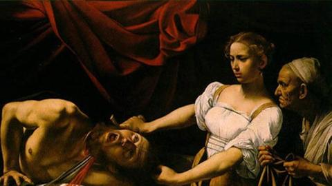 Caravaggio, "Judith köpft Holofernes", 1598