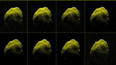 Radarbeobachtungen eines Asteroiden 2015