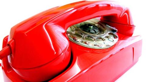 Telefon mit Wählscheibe