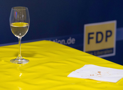 Katerstimmung bei der FDP am Bundestagswahlabend 2013