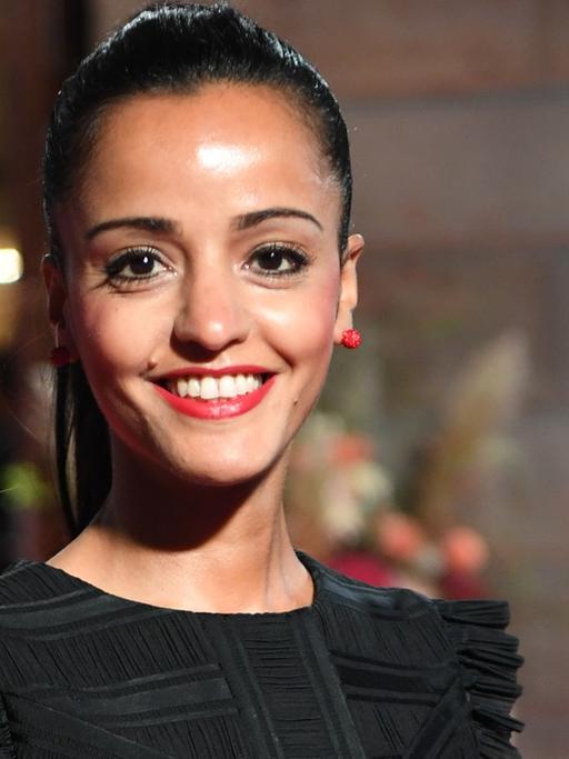 Die Berliner Staatssekretärin Sawsan Chebli bei der Wiedereröffnung der Berliner Staatsoper.