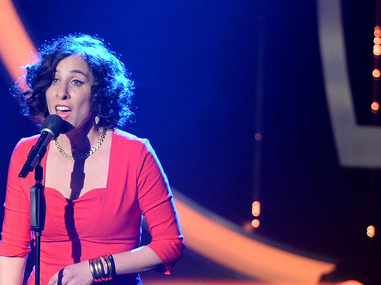 Jazz-Sängerin Lisa Bassenge bei der Verleihung des Echo Jazz 2014