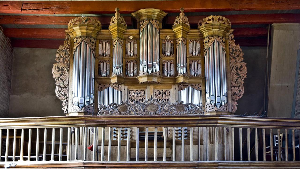 Prospekt der Arp-Schnitger-Orgel in der Alten Kirche auf Pellworm
