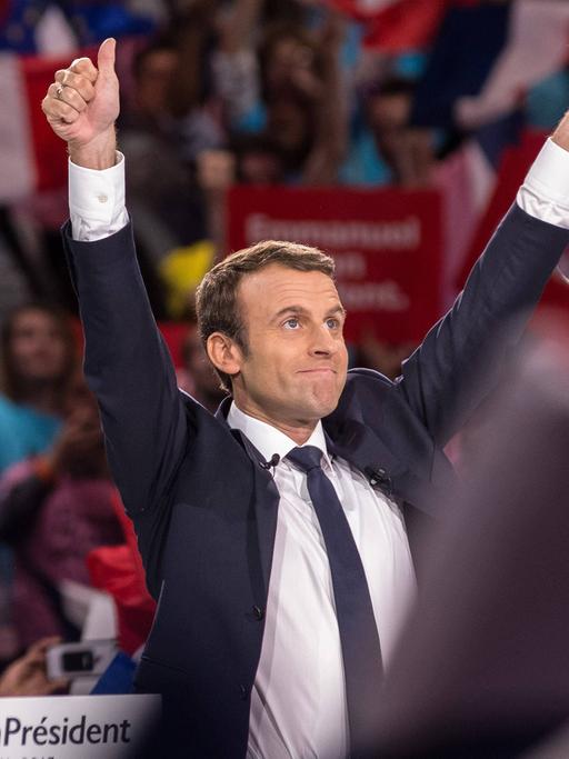 Der französische Präsidentschaftskandidat Emmanuel Macron