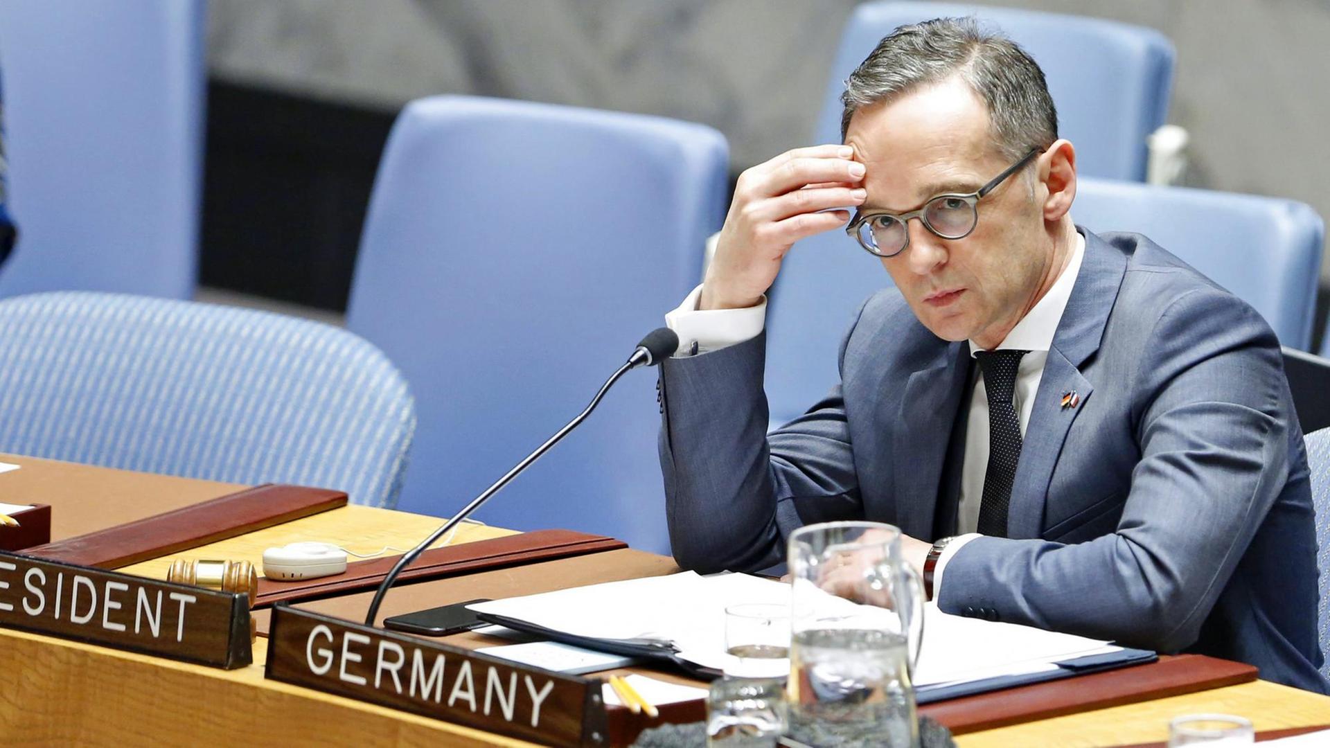 Außenminister Heiko Maas im UN-Sicherheitsrat.