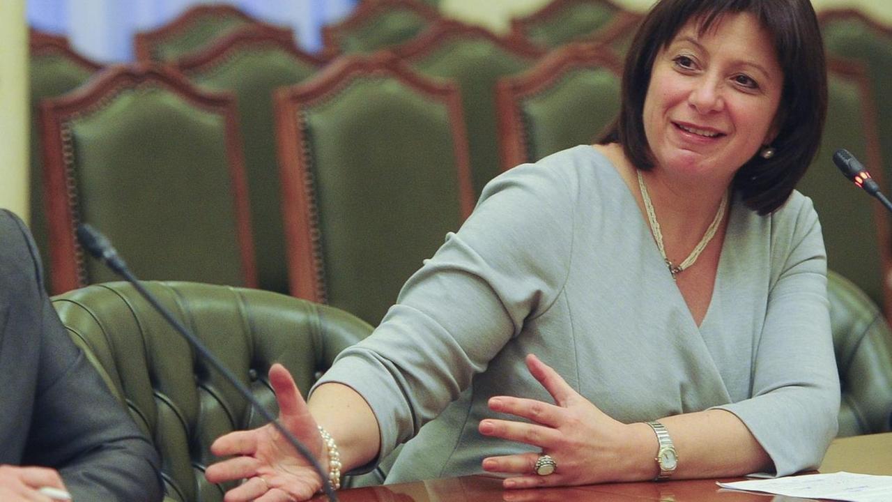 Die ukrainische Finanzministerin Natalia Jaresko
