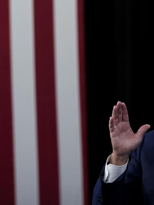 Der demokratische Prädidentschaftskandidat Joe Biden am 12.August in Wilmington, Delaware, USA, im Wahlkampf.