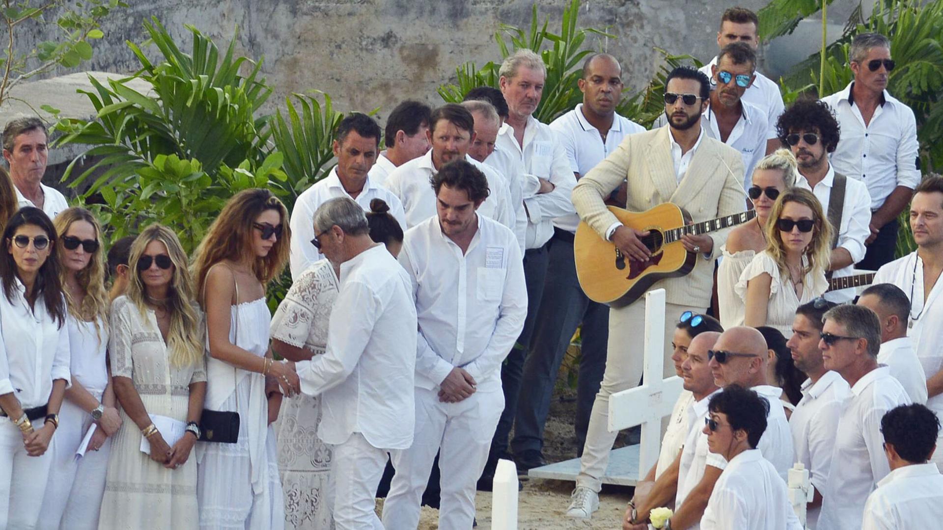 Beisetzungsfeier für den französischen Rockmusikers Johnny Halliday auf der Karibikinsel Saint-Barthélemy