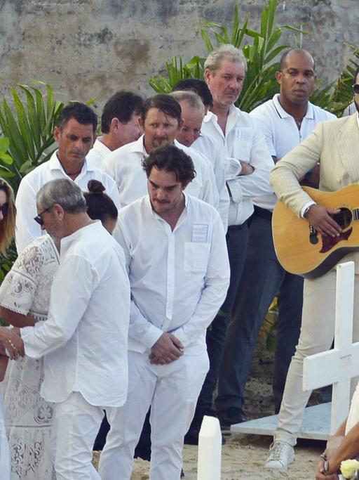 Beisetzungsfeier für den französischen Rockmusikers Johnny Halliday auf der Karibikinsel Saint-Barthélemy