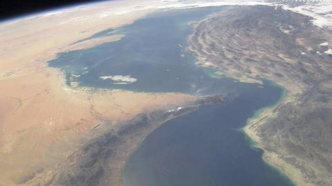 Das Foto von 2006 zeigt die Straße von Hormus.