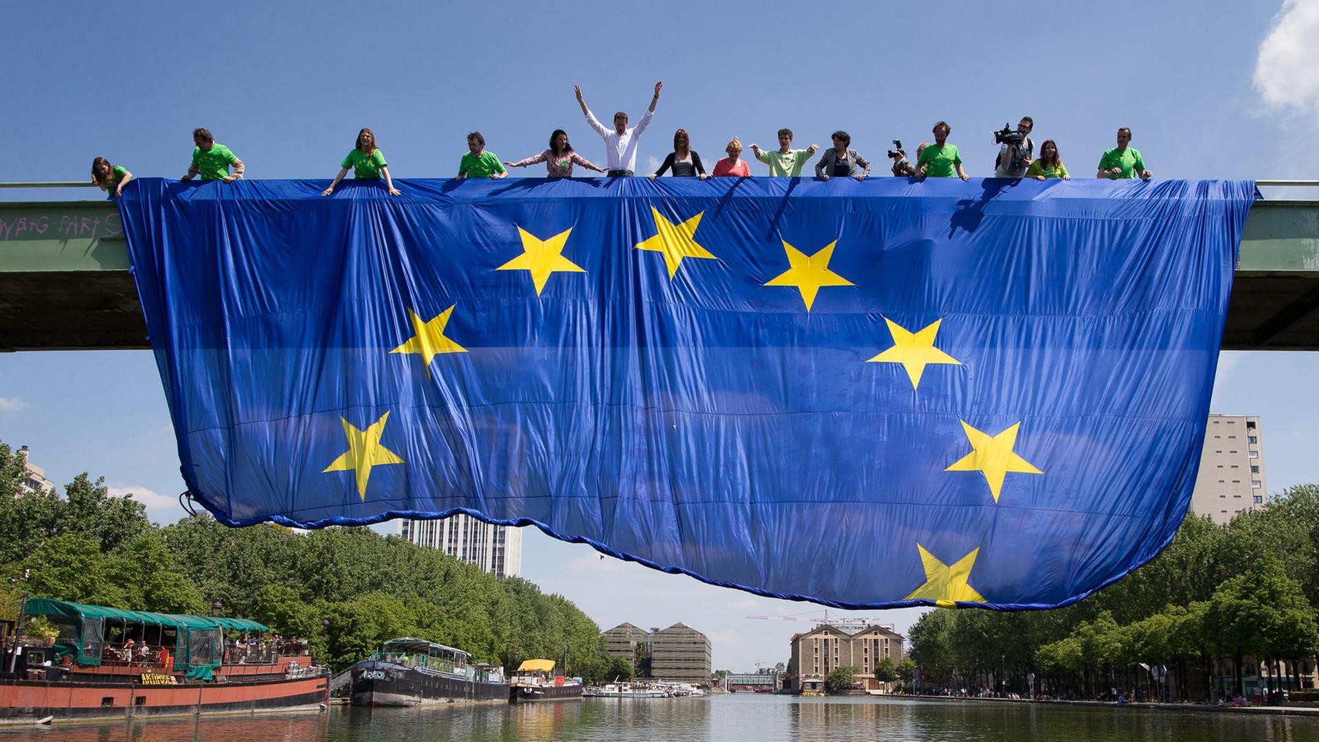 Europafahne in Paris