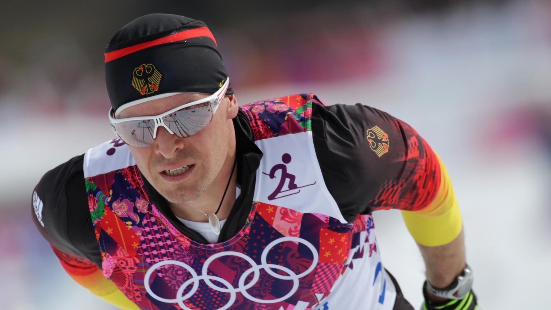 Ski-Langläufer Tobias Angerer im Februar 2014 bei den Olympischen Winterspielen in Sotschi.