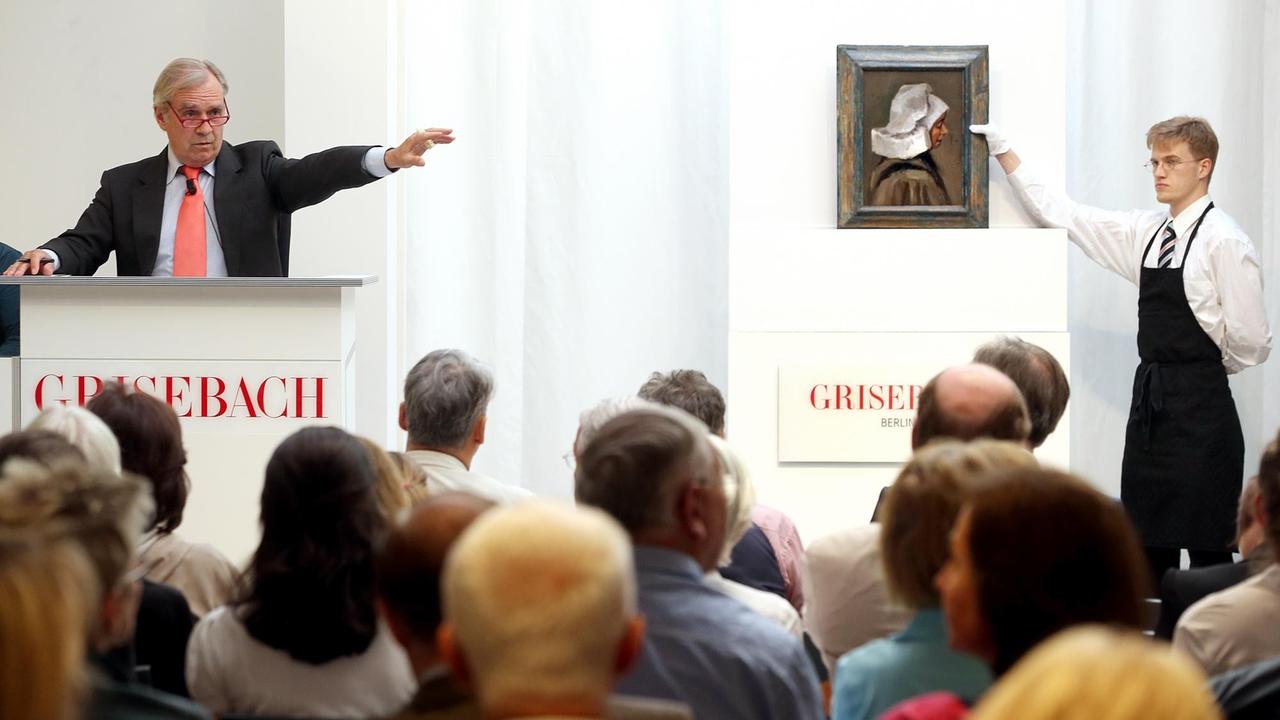Auktion eines Gemäldes von Vincent van Gogh im Berliner Auktionshaus Villa Grisebach