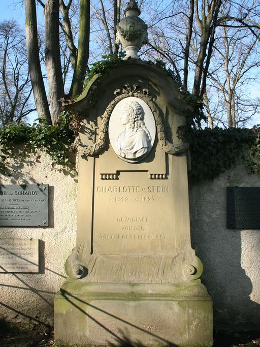 Die Grabstelle von Charlotte von Stein auf dem Historischen Friedhof in Weimar