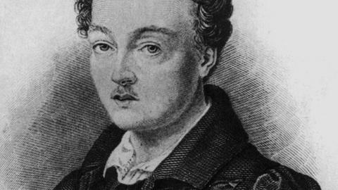 Georg Büchner, deutscher Dramatiker ("Dantons Tod"), geboren am 17. Oktober 1813 in Goddelau bei Darmstadt, gestorben am 19. Februar 1837 in Zürich.