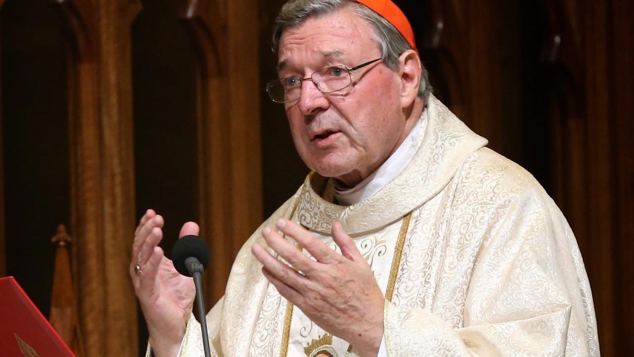 Der australische Kurienkardinal George Pell bei einer Thanksgiving-Messe in Sydney. 