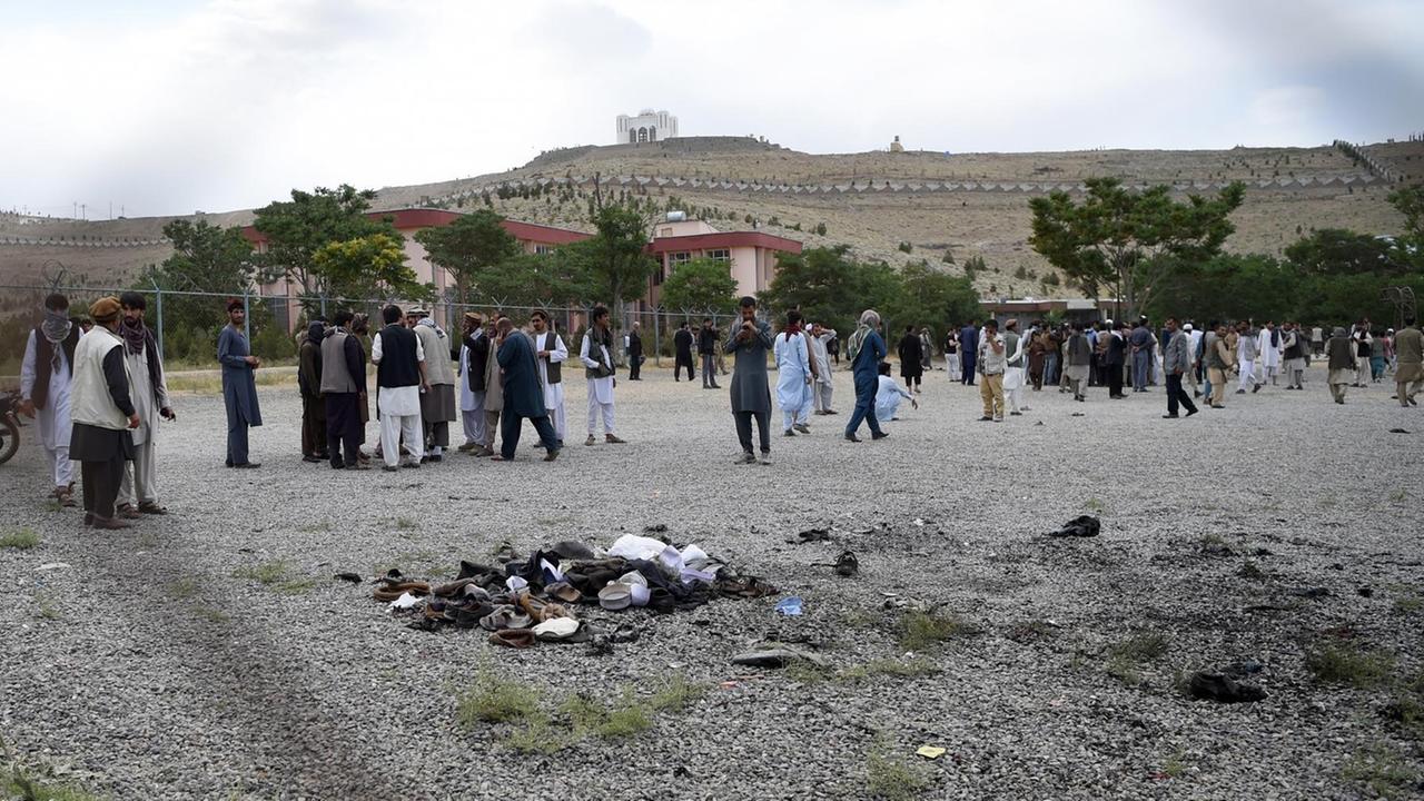 Explosionen bei einer Trauerfeier in Kabul - viele Menschen wurden getötet (3.6.2017).