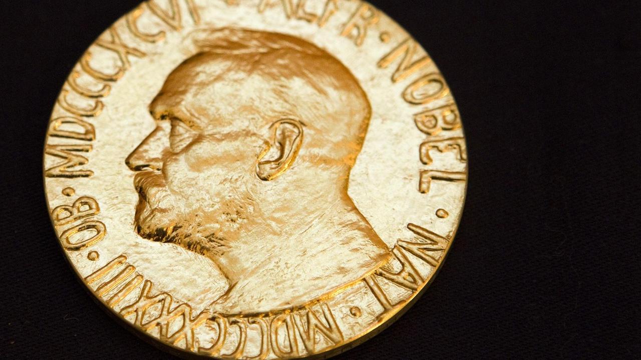 Die Medaille für den Friedensnobelpreis Die Medaille für den Friedensnobelpreis