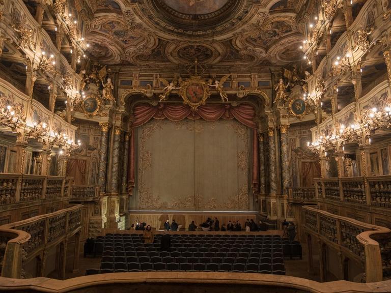 Das Markgräfliche Opernhaus in Bayreuth (Bayern), aufgenommen am 21.12.2017.