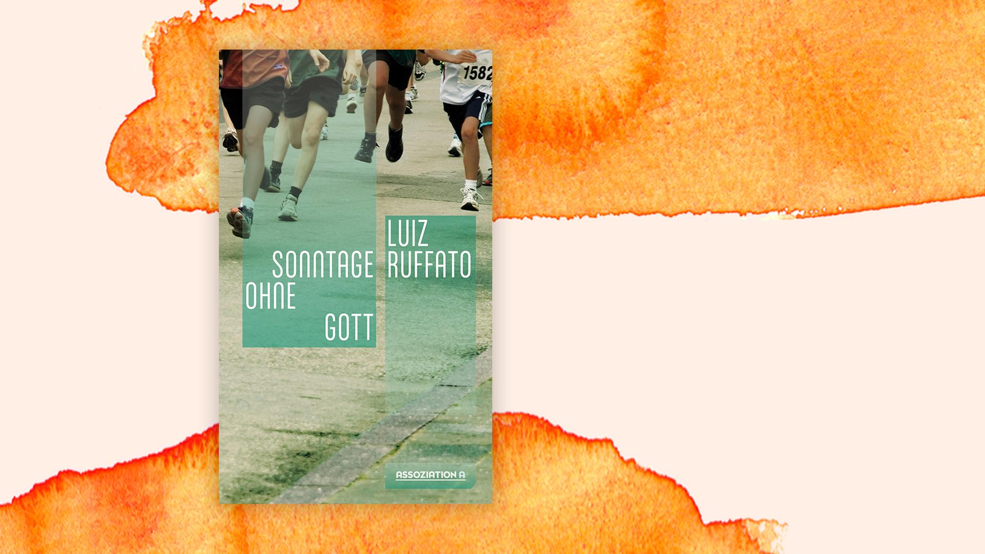Das Cover des Buchs "Sonntage ohne Gott" von Luiz Ruffato auf pastell farbenen Hintergrund.