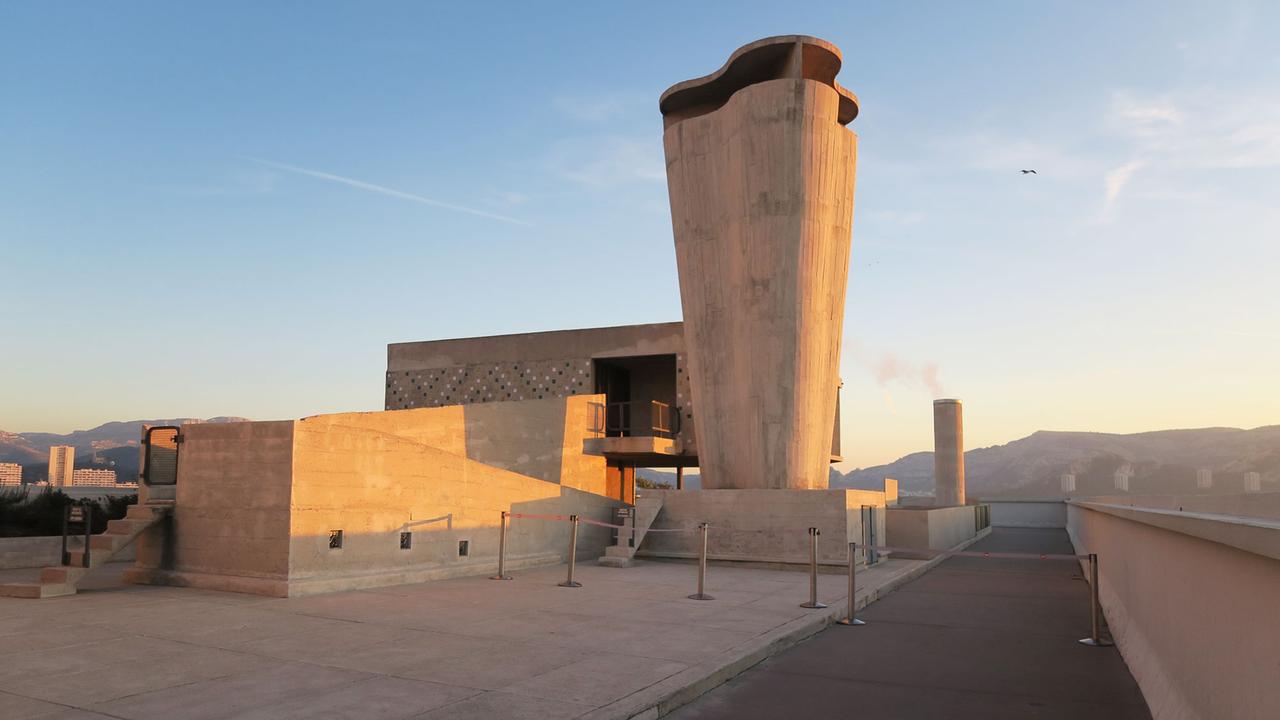 Dach des Corbusier-Hauses in Marseille
