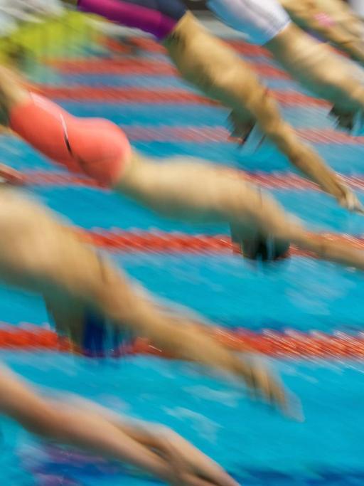 Schwimmer beim Start