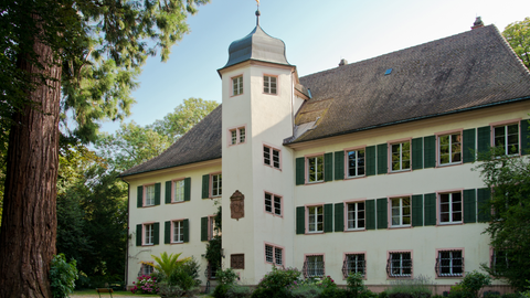 Das Schloss Bad Krozingen, in dem sich auch die Sammlung mit Tasteninstrumenten befindet