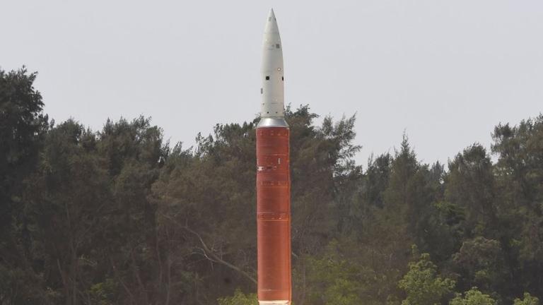 Start der indischen Rakete für den Abschuss eines eigenen Satelliten 